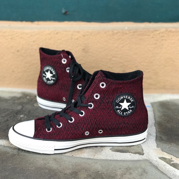 NWT Converse🔥Ctas HI Deep Bordeaux WMNS AUTHENTIC - Picture 5 of 7